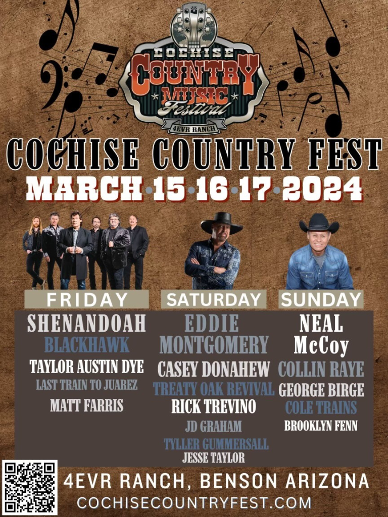 3/15/24 3/17/24 Cochise Country Music Festival 2024 KIIMFM